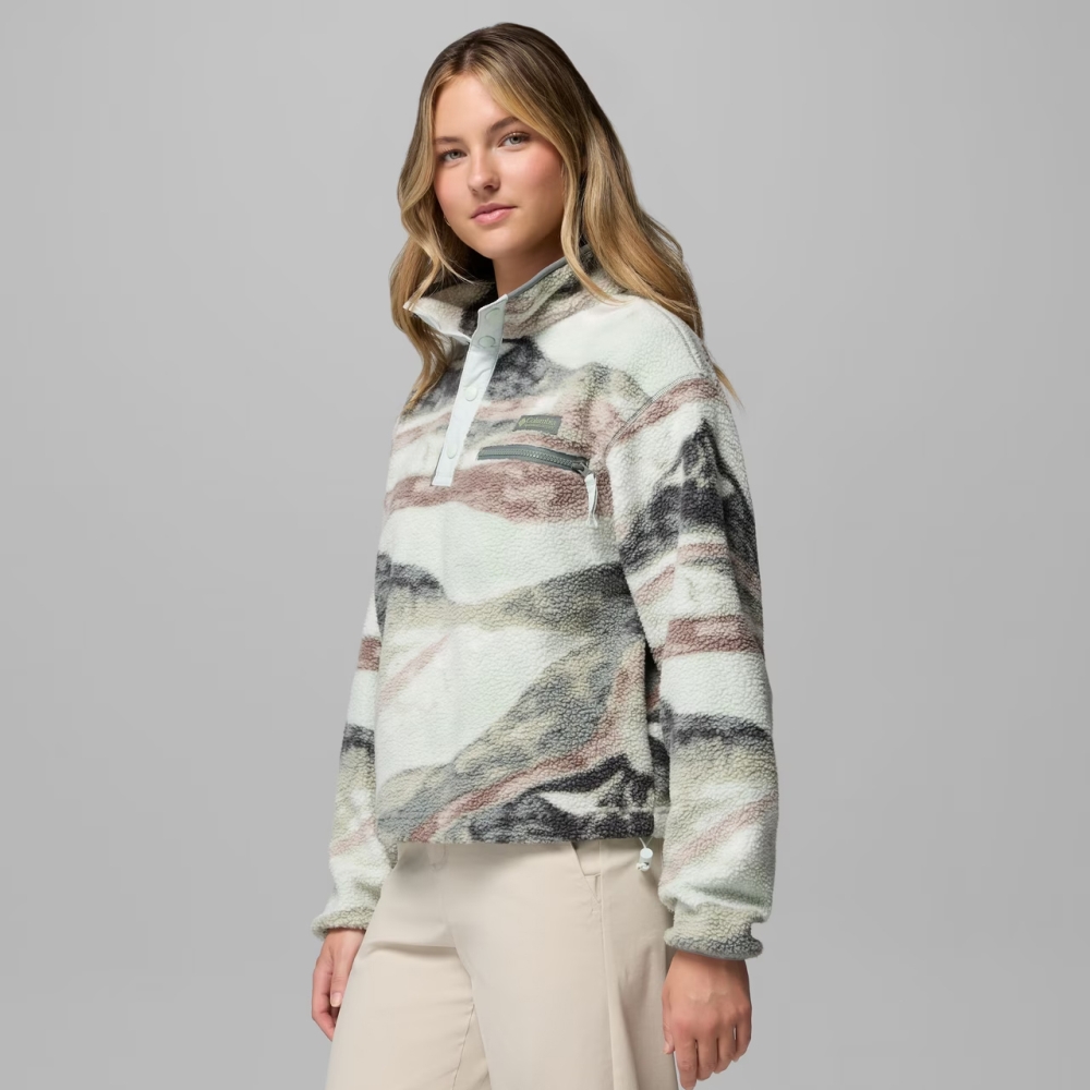 Columbia Helvetia II Printed Cropped Half Snap