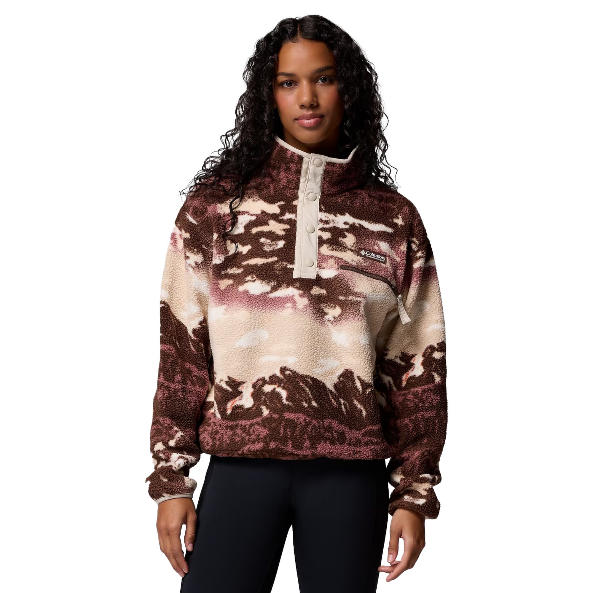 Columbia Helvetia II Printed Cropped Half Snap - 2098501-256