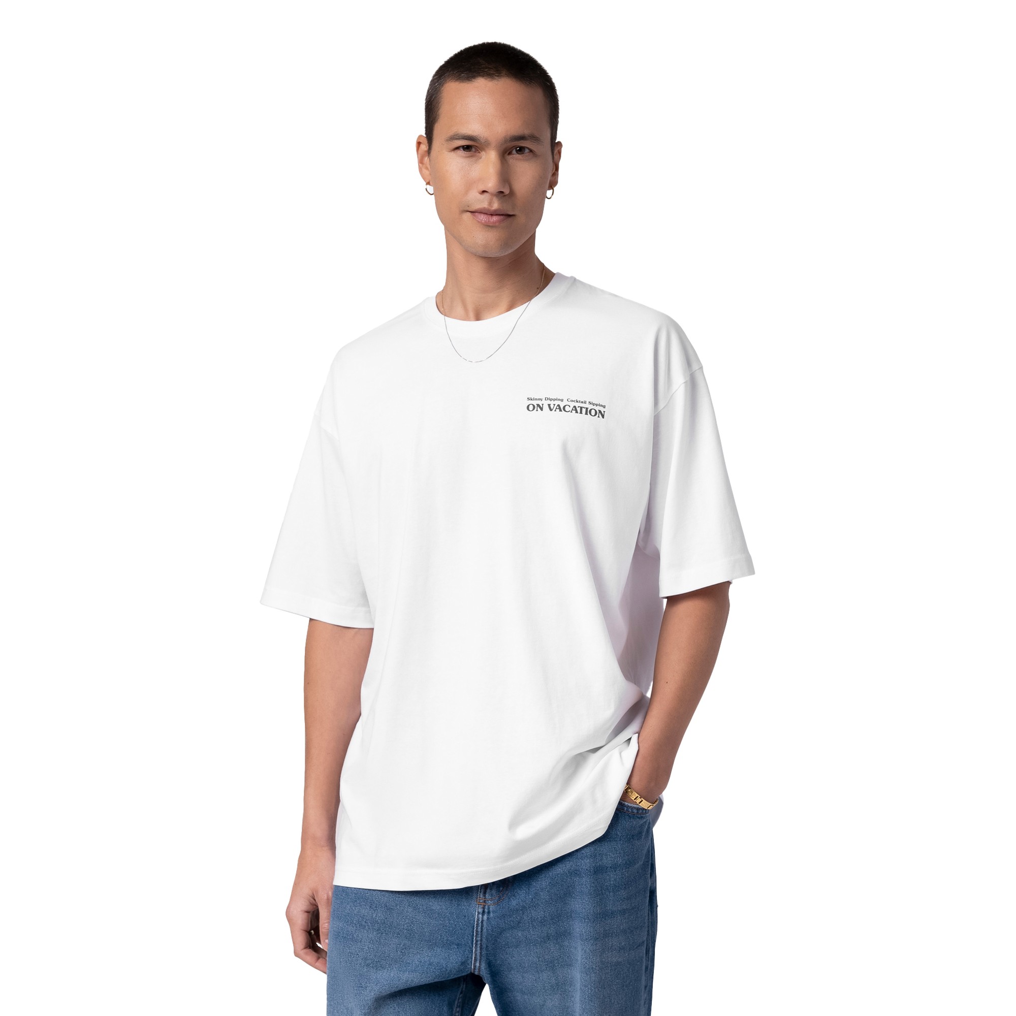 On Vacation Skinny Dippin' Cocktail Sippin Tee